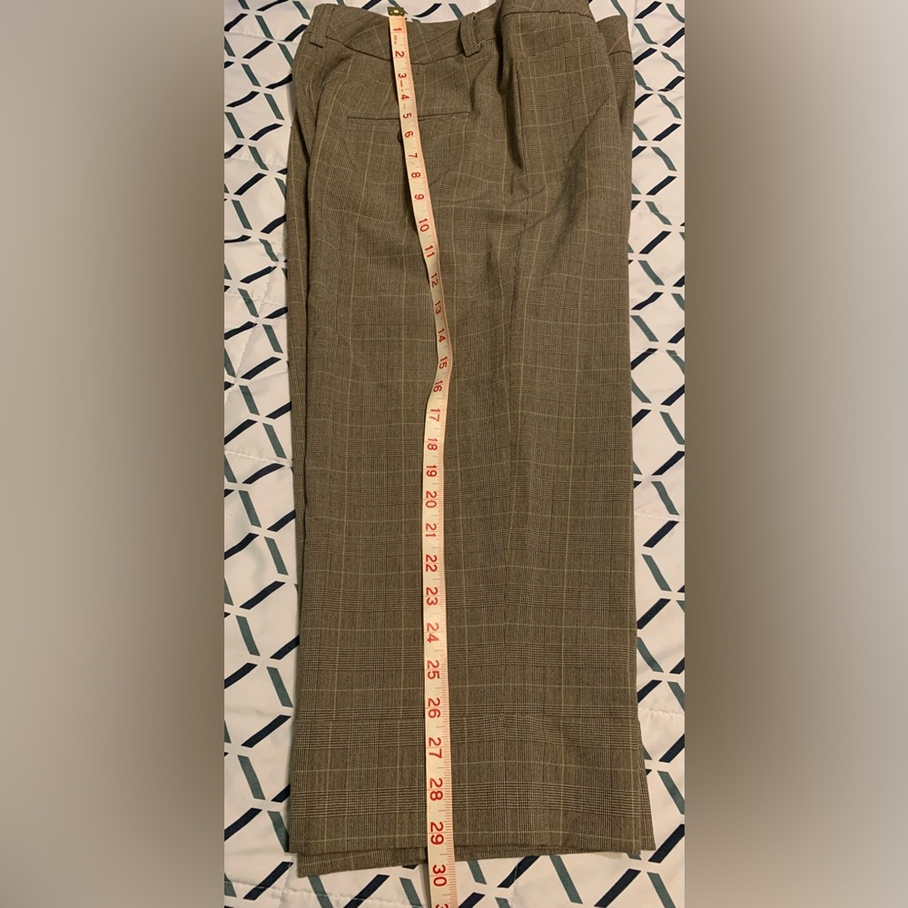 Worthington Brown Plaid Stretch Pants